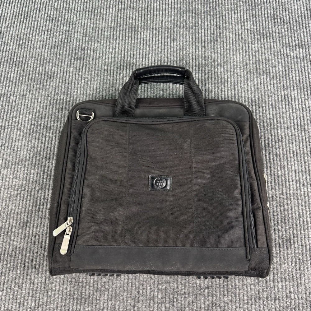 HP Laptop Briefcase Messenger Bag Black Padded Computer Case 15" Business